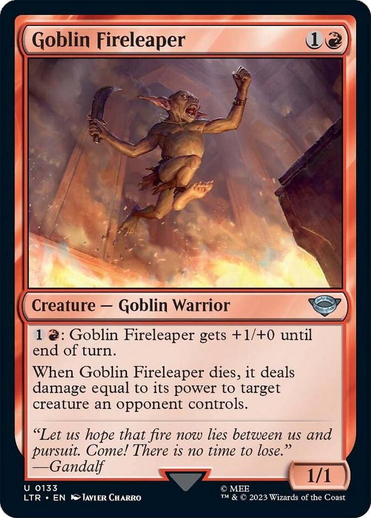 Goblin Fireleaper [The Lord of the Rings: Tales of Middle-Earth] | Card Merchant Takapuna