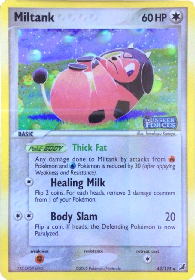 Miltank (42/115) (Stamped) [EX: Unseen Forces] | Card Merchant Takapuna