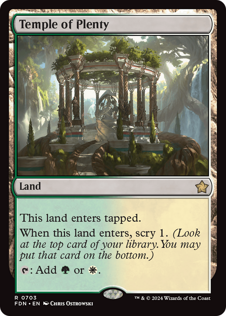 Temple of Plenty [Foundations] | Card Merchant Takapuna