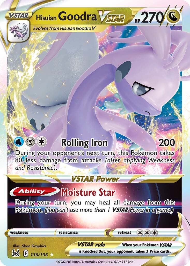 Hisuian Goodra VSTAR (136/196) [Sword & Shield: Lost Origin] | Card Merchant Takapuna