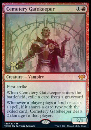 Cemetery Gatekeeper [Innistrad: Crimson Vow Prerelease Promos] | Card Merchant Takapuna