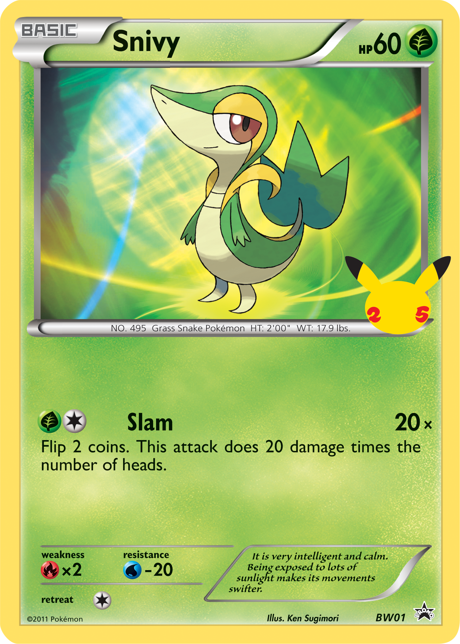 Snivy (BW01) (Jumbo Card) [First Partner Pack] | Card Merchant Takapuna