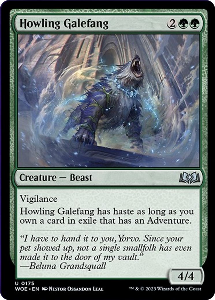 Howling Galefang [Wilds of Eldraine] | Card Merchant Takapuna