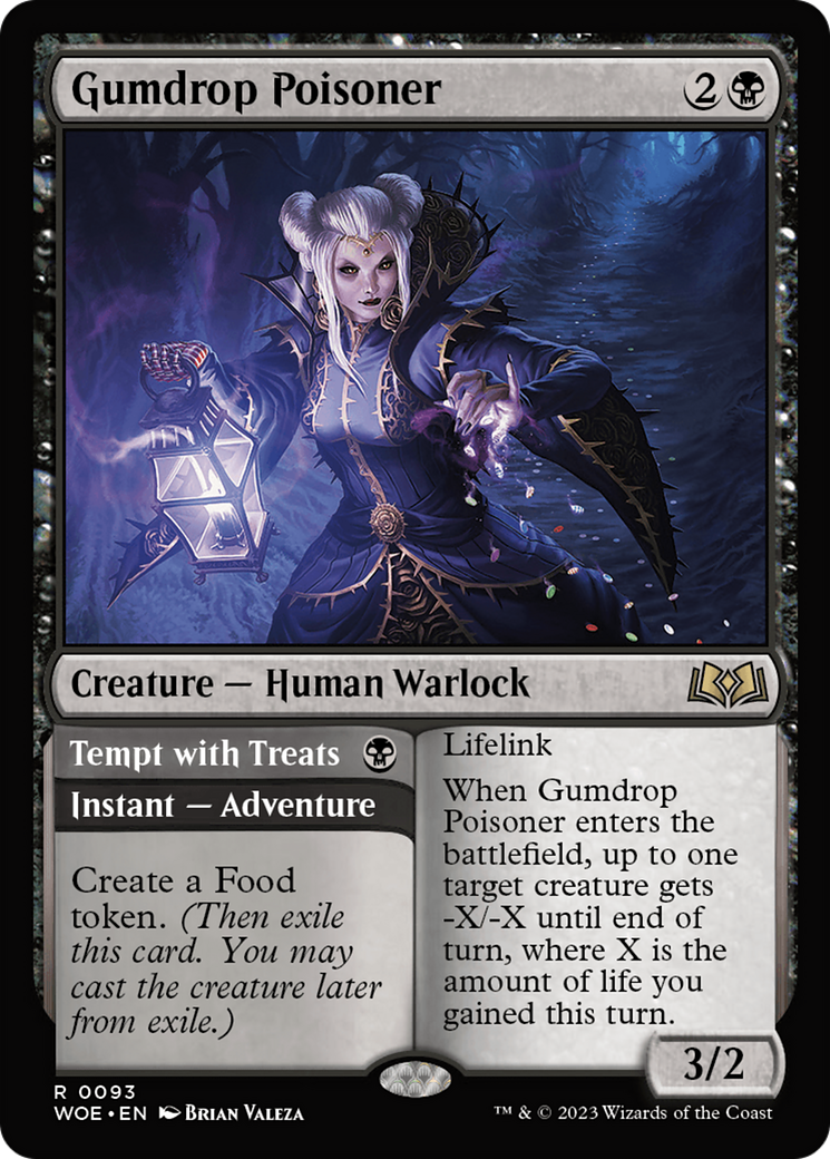 Gumdrop Poisoner // Tempt with Treats [Wilds of Eldraine] | Card Merchant Takapuna