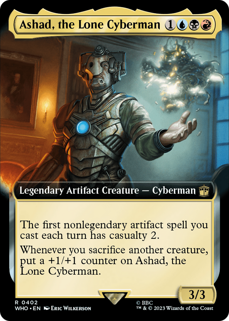 Ashad, the Lone Cyberman (Extended Art) [Doctor Who] | Card Merchant Takapuna