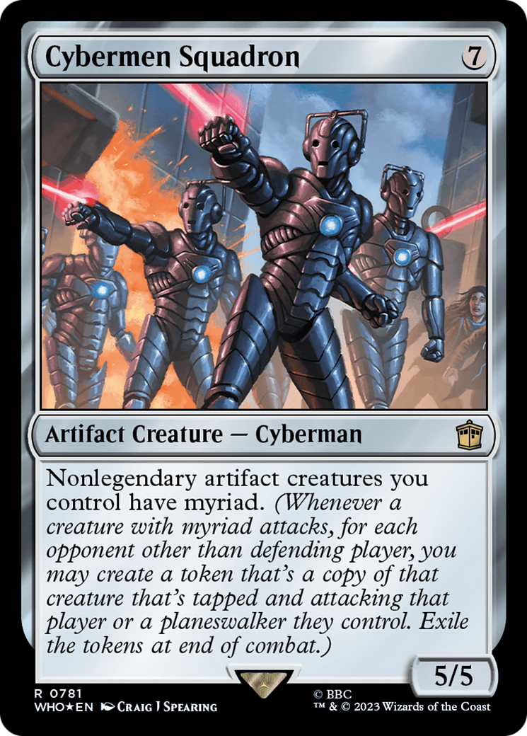 Cybermen Squadron (Surge Foil) [Doctor Who] | Card Merchant Takapuna