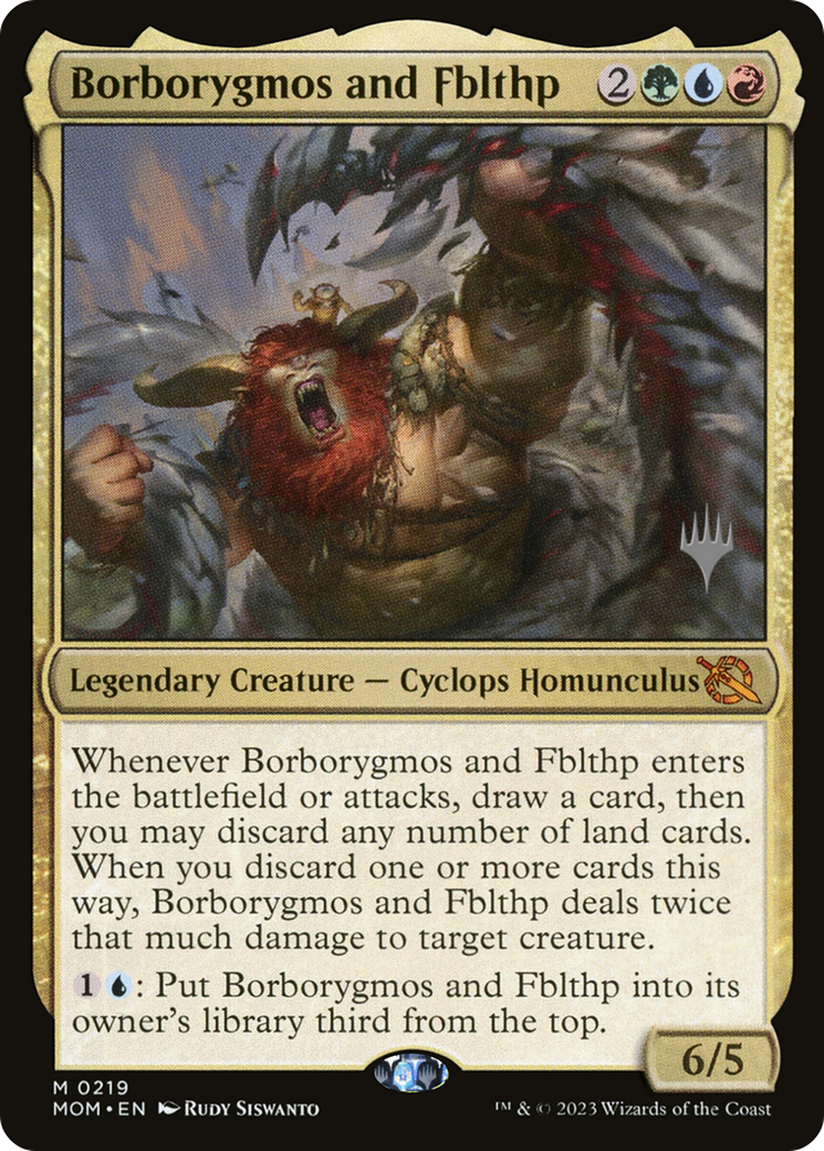 Borborygmos and Fblthp (Promo Pack) [March of the Machine Promos] | Card Merchant Takapuna