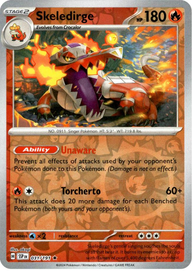 Skeledirge (031/191) [Scarlet & Violet: Surging Sparks] | Card Merchant Takapuna