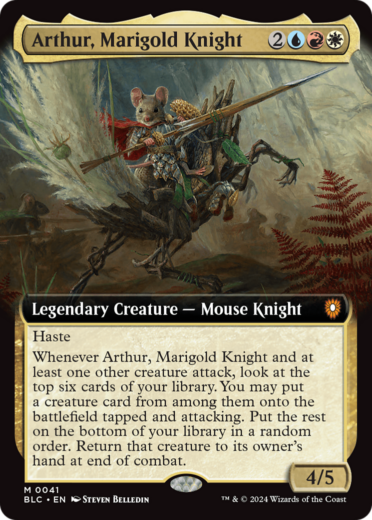 Arthur, Marigold Knight (Extended Art) [Bloomburrow Commander] | Card Merchant Takapuna