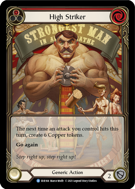 High Striker (Red) [EVR164] (Everfest)  1st Edition Extended Art Rainbow Foil | Card Merchant Takapuna