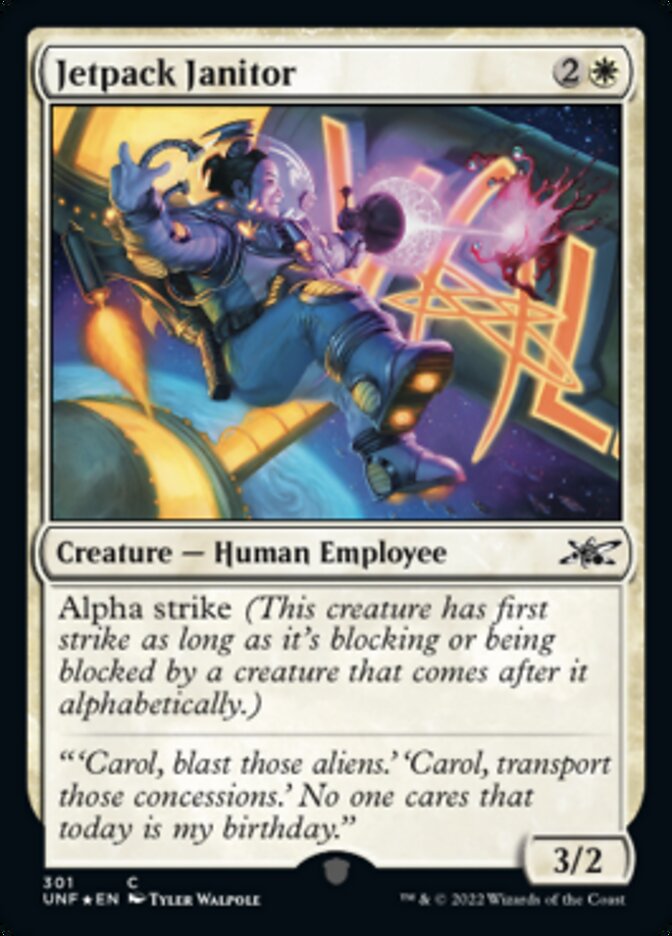 Jetpack Janitor (Galaxy Foil) [Unfinity] | Card Merchant Takapuna