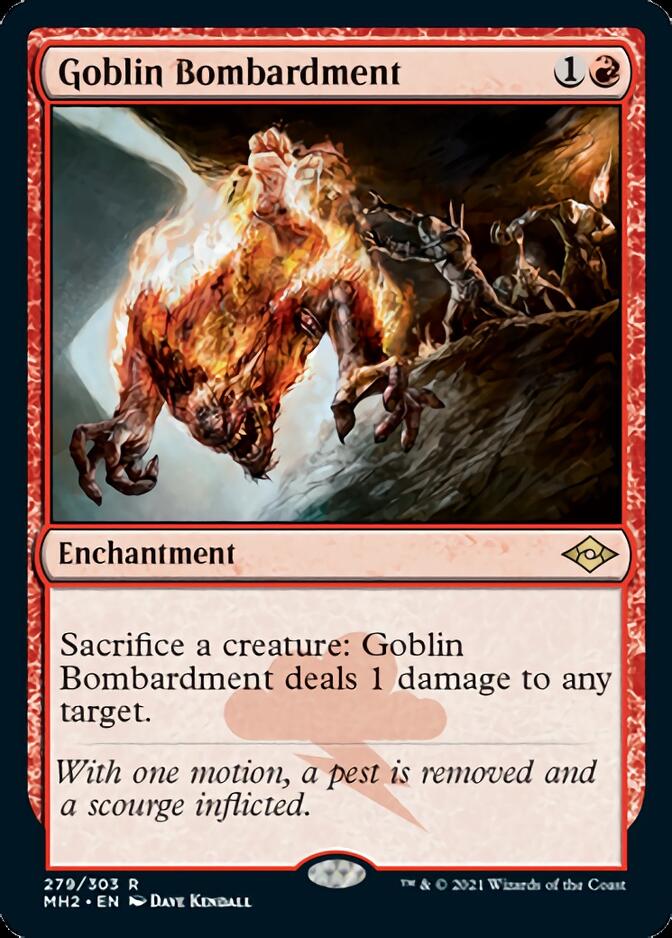 Goblin Bombardment (Foil Etched) [Modern Horizons 2] | Card Merchant Takapuna