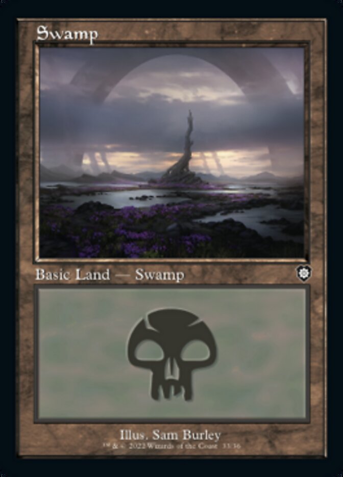 Swamp (033) (Retro) [The Brothers' War Commander] | Card Merchant Takapuna