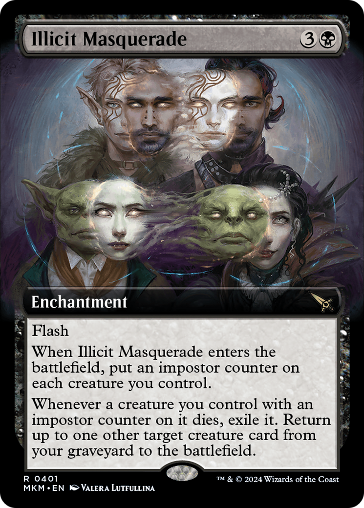 Illicit Masquerade (Extended Art) [Murders at Karlov Manor] | Card Merchant Takapuna