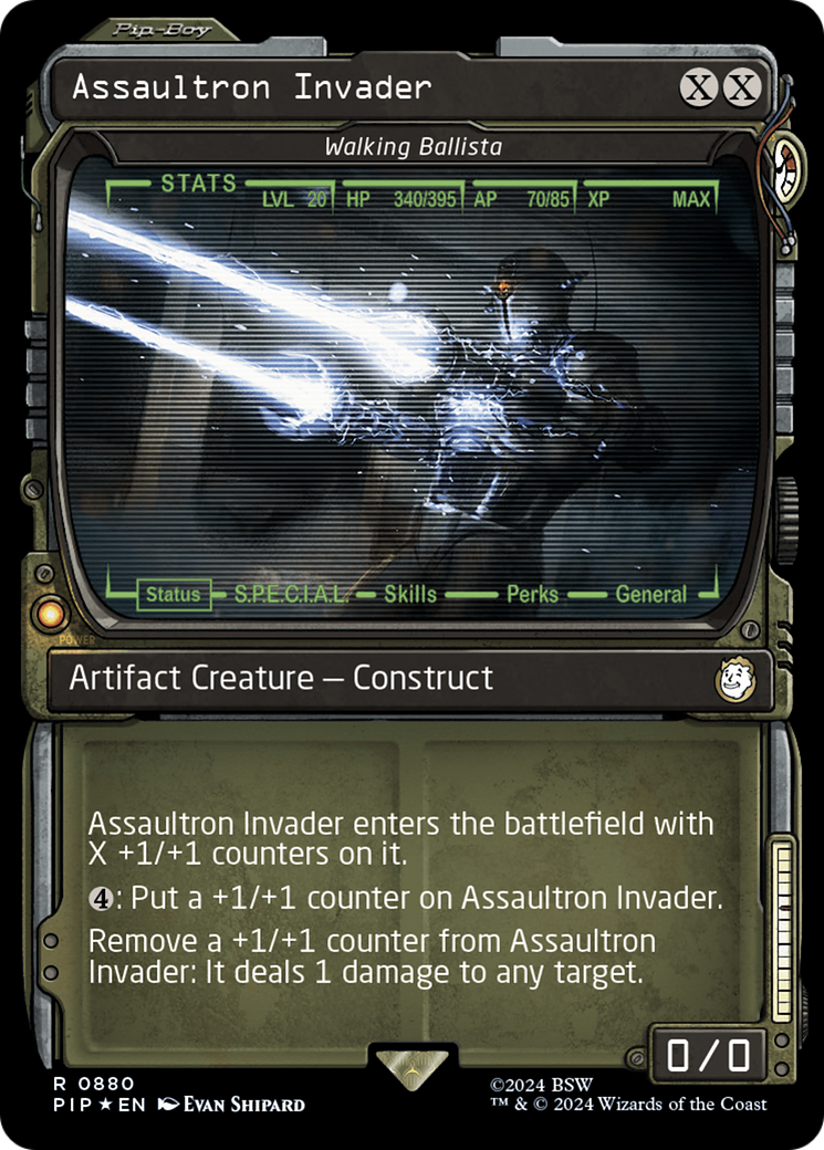 Assaultron Invader - Walking Ballista (Surge Foil) [Fallout] | Card Merchant Takapuna