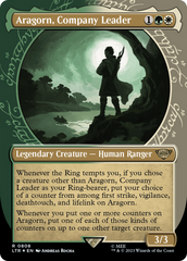 Aragorn, Company Leader (Showcase) (Surge Foil) [The Lord of the Rings: Tales of Middle-Earth] | Card Merchant Takapuna