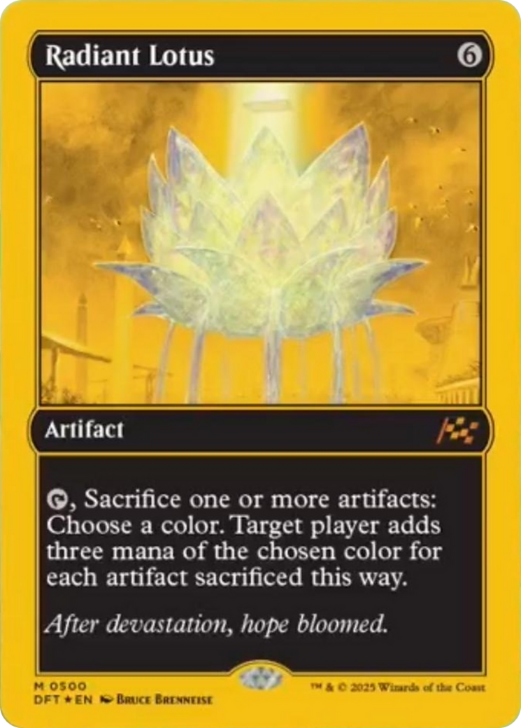 Radiant Lotus (First-Place Foil) [Aetherdrift] | Card Merchant Takapuna