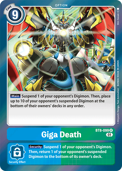 Giga Death [BT8-099] [New Awakening] | Card Merchant Takapuna