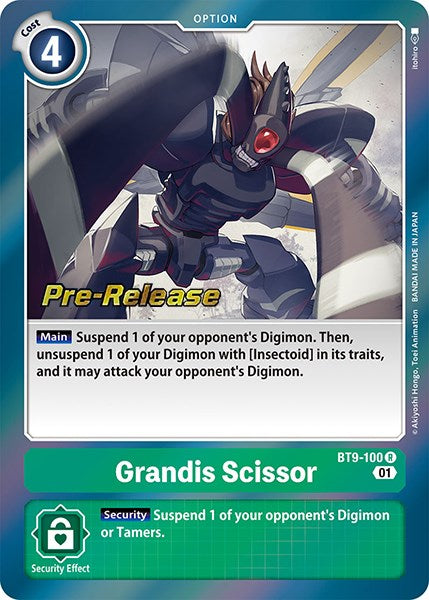 Grandis Scissor [BT9-100] [X Record Pre-Release Promos] | Card Merchant Takapuna