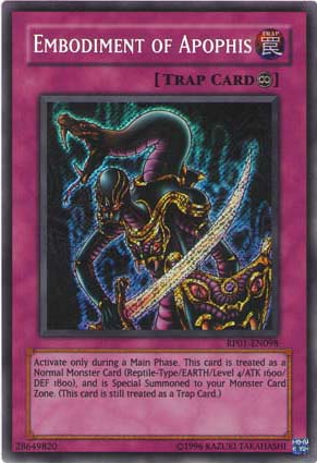 Embodiment of Apophis [RP01-EN098] Secret Rare | Card Merchant Takapuna