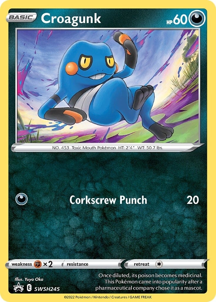 Croagunk (SWSH245) [Sword & Shield: Black Star Promos] | Card Merchant Takapuna