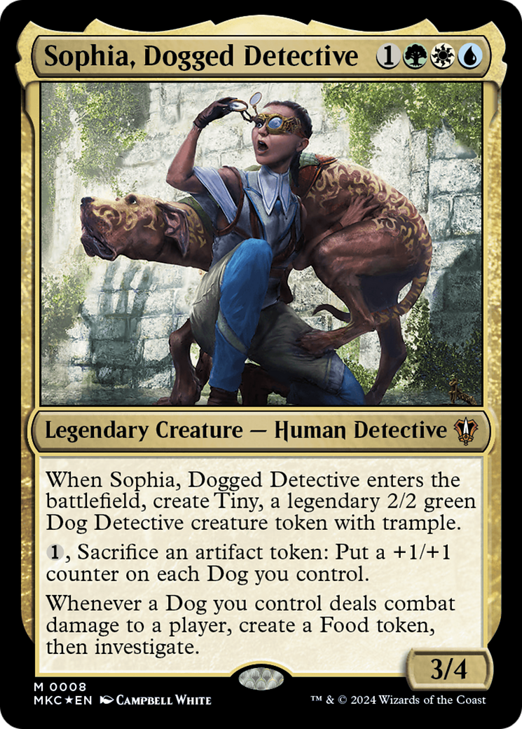 Sophia, Dogged Detective [Murders at Karlov Manor Commander] | Card Merchant Takapuna