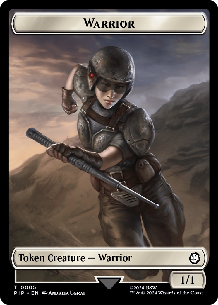 Warrior // Food (0012) Double-Sided Token [Fallout Tokens] | Card Merchant Takapuna