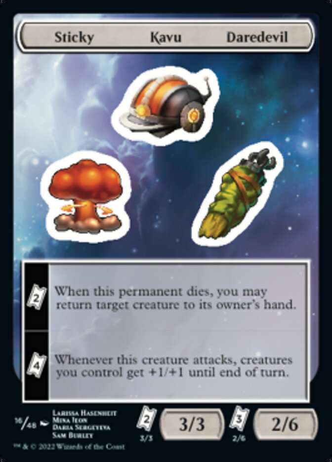 Sticky Kavu Daredevil [Unfinity Stickers] | Card Merchant Takapuna