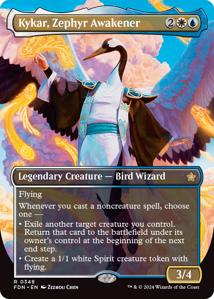 Kykar, Zephyr Awakener (Borderless) [Foundations] | Card Merchant Takapuna