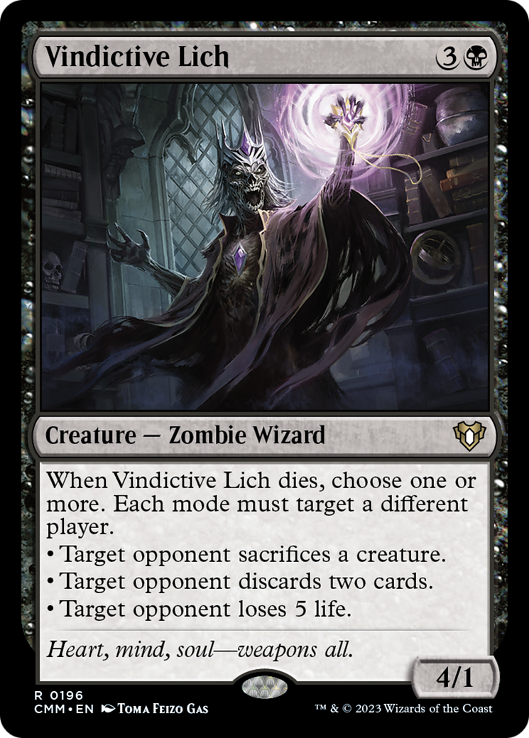 Vindictive Lich [Commander Masters] | Card Merchant Takapuna