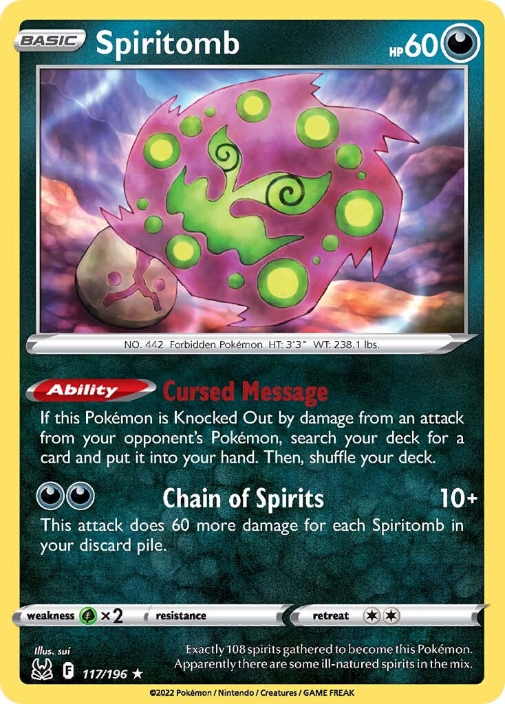 Spiritomb (117/196) [Sword & Shield: Lost Origin] | Card Merchant Takapuna