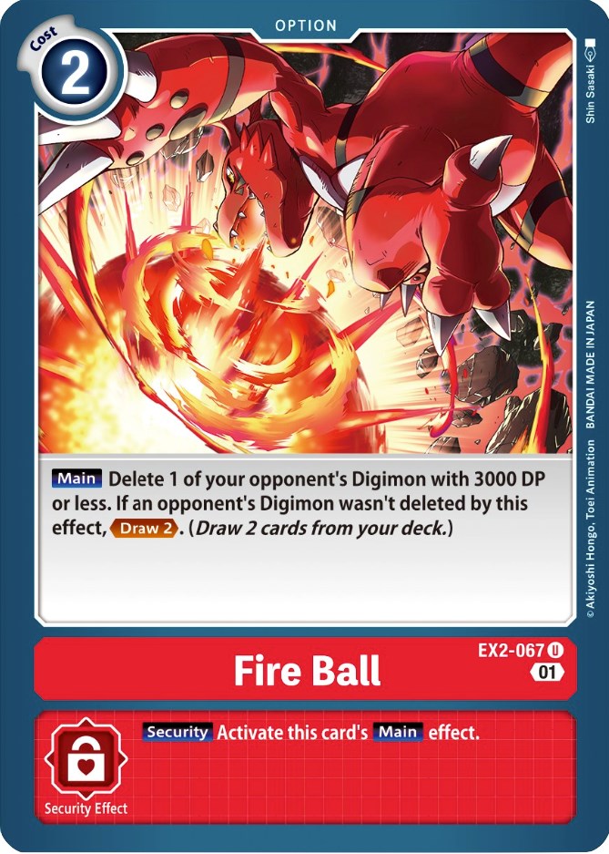 Fire Ball [EX2-067] [Digital Hazard] | Card Merchant Takapuna