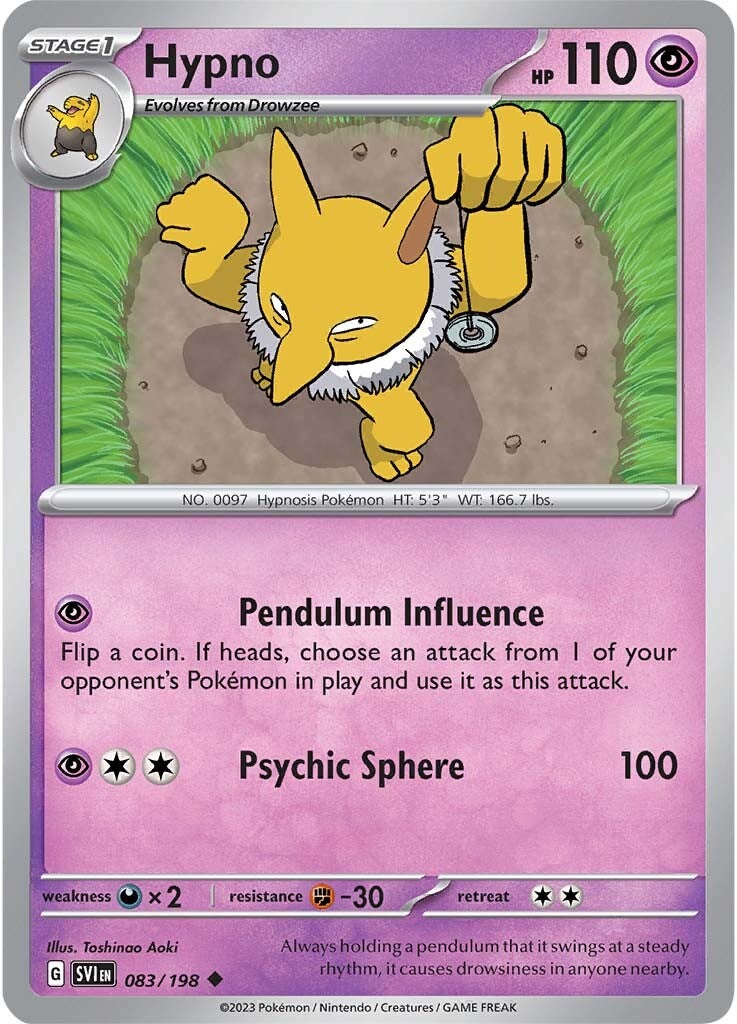 Hypno (083/198) [Scarlet & Violet: Base Set] | Card Merchant Takapuna