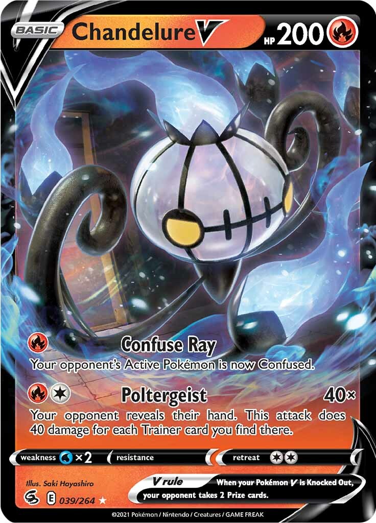 Chandelure V (039/264) [Sword & Shield: Fusion Strike] | Card Merchant Takapuna