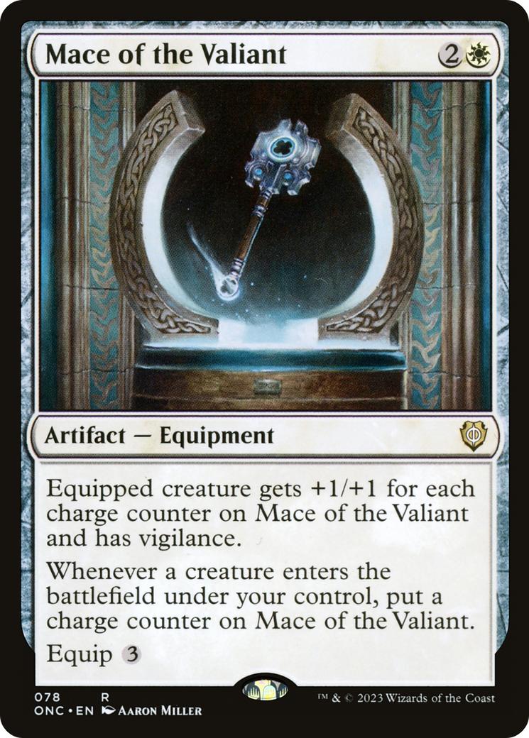 Mace of the Valiant [Phyrexia: All Will Be One Commander] | Card Merchant Takapuna