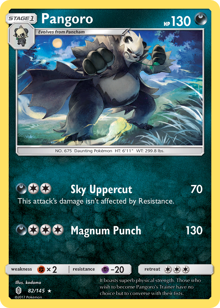 Pangoro (82/145) [Sun & Moon: Guardians Rising] | Card Merchant Takapuna