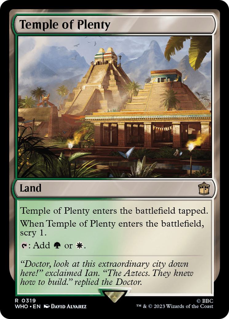 Temple of Plenty [Doctor Who] | Card Merchant Takapuna