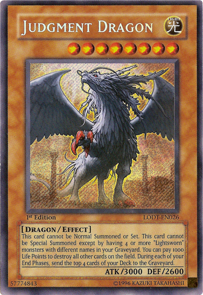 Judgment Dragon [LODT-EN026] Secret Rare | Card Merchant Takapuna