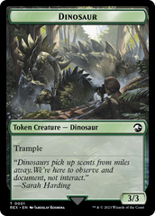 Fungus Dinosaur // Dinosaur (0001) Double-Sided Token [The Lost Caverns of Ixalan Tokens] | Card Merchant Takapuna