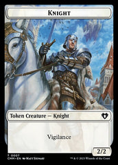 Treasure // Knight Double-Sided Token [Commander Masters Tokens] | Card Merchant Takapuna