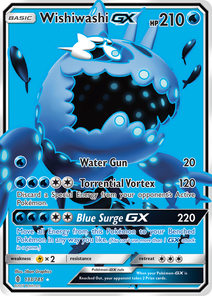 Wishiwashi GX (133/145) [Sun & Moon: Guardians Rising] | Card Merchant Takapuna