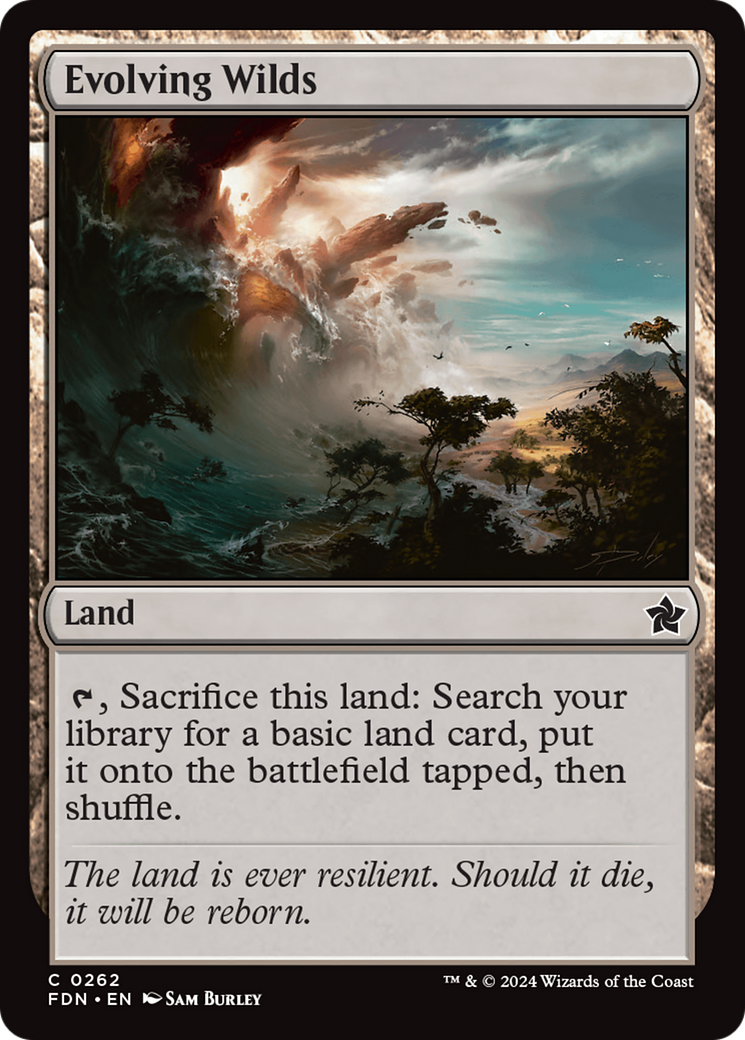 Evolving Wilds [Foundations] | Card Merchant Takapuna