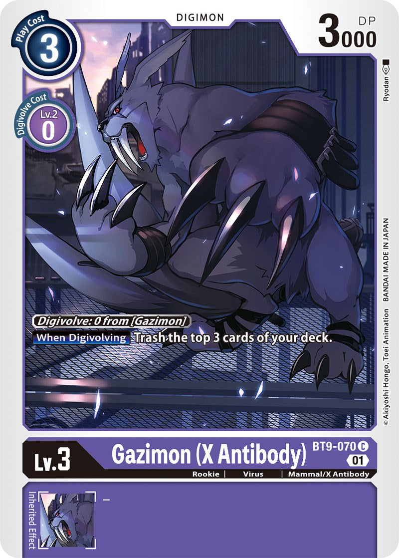 Gazimon (X Antibody) [BT9-070] [X Record] | Card Merchant Takapuna