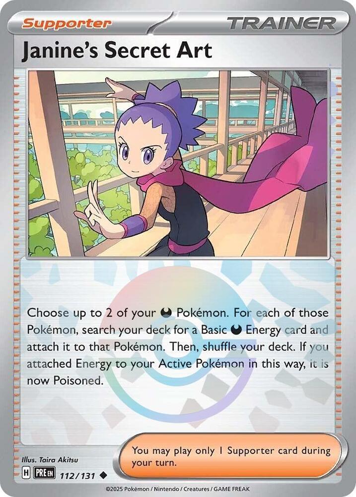 Janine's Secret Art (112/131) (Poke Ball Pattern) [Scarlet & Violet: Prismatic Evolutions] | Card Merchant Takapuna