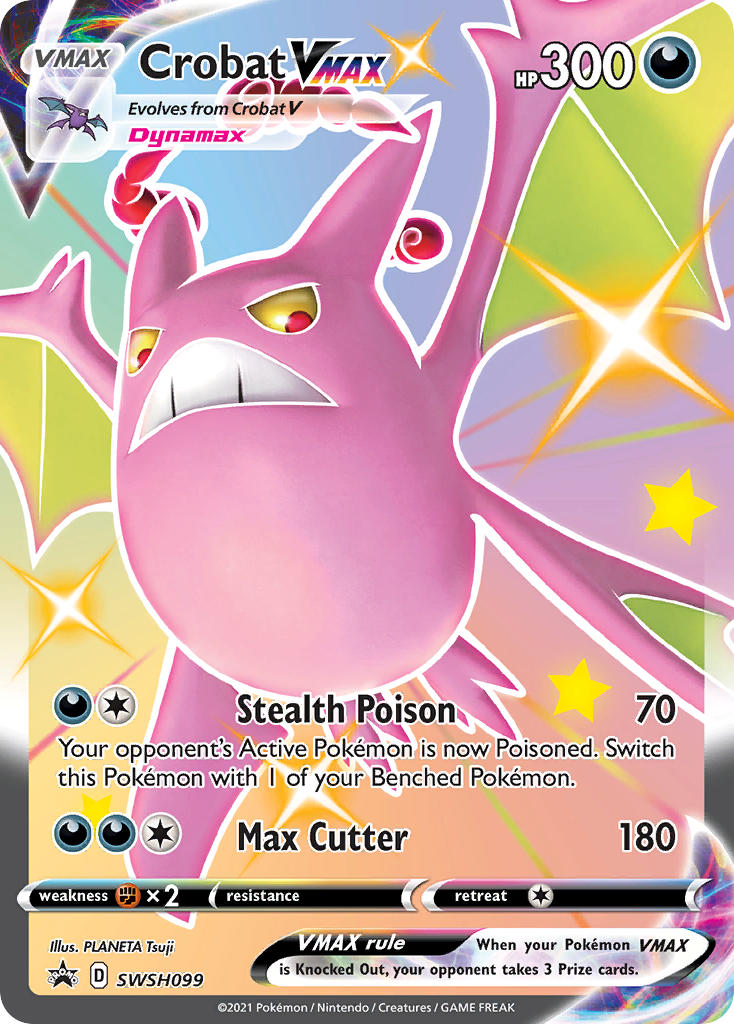 Crobat VMAX (SWSH099) (Jumbo Card) [Sword & Shield: Black Star Promos] | Card Merchant Takapuna