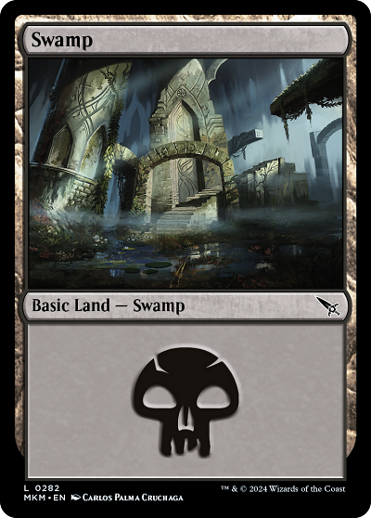 Swamp (0282) [Murders at Karlov Manor] | Card Merchant Takapuna