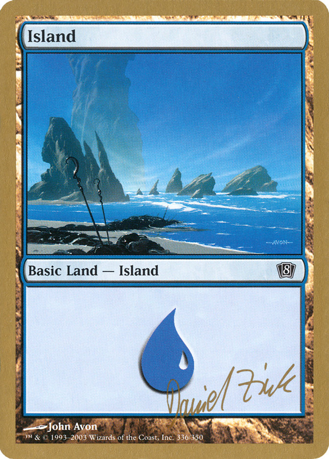 Island (dz336) (Daniel Zink) [World Championship Decks 2003] | Card Merchant Takapuna