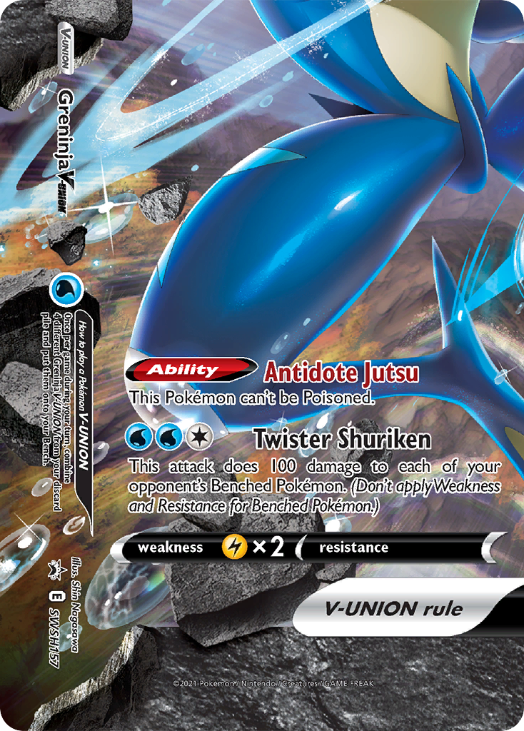 Greninja V-Union (SWSH157) [Sword & Shield: Black Star Promos] | Card Merchant Takapuna