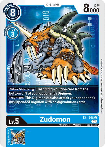 Zudomon [EX1-018] [Classic Collection] | Card Merchant Takapuna