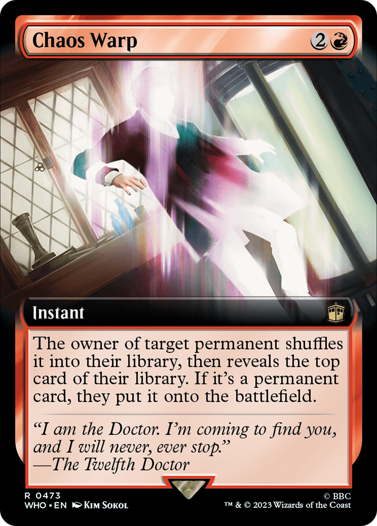 Chaos Warp (Extended Art) [Doctor Who] | Card Merchant Takapuna